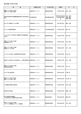 論文発表（平成23年度）