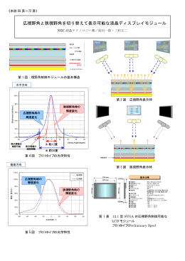 広視野角と狭視野角を切り替えて表示可能な液晶ディスプレイモジュール