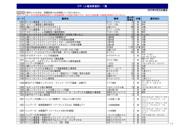 ETF（上場投資信託）一覧