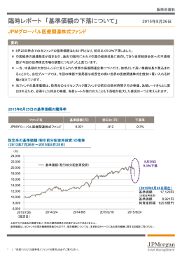 JPMグローバル医療関連株式ファンド - JPモルガン･アセット・マネジメント