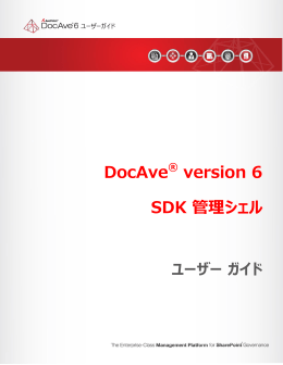 DocAve version 6 SDK 管理シェル