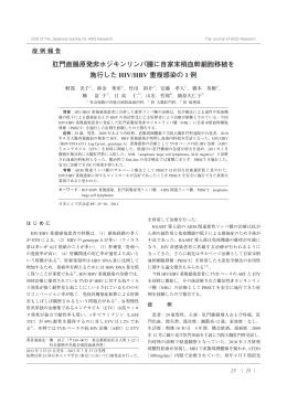 肛門直腸原発非ホジキンリンパ腫に自家末梢血幹細胞