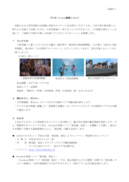 注釈 プロモーションの展開についてはこちらをご覧ください。（PDF形式