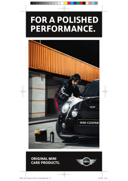 FOR A POLISHED PERFORMANCE.