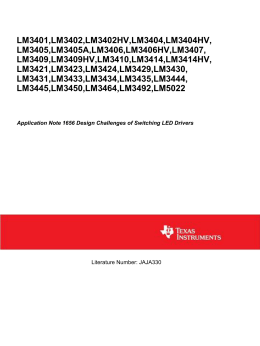 Application Note 1656 Design Challenges of Switching LED Drivers