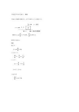 粘性摩擦 : Bv