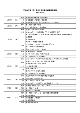 スケジュール （84kbyte）