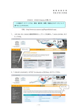 UNESCO UNESCO Statisticsの使い方