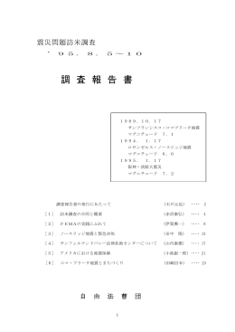 訪米調査の報告書