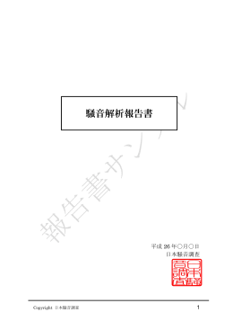 騒音解析報告書