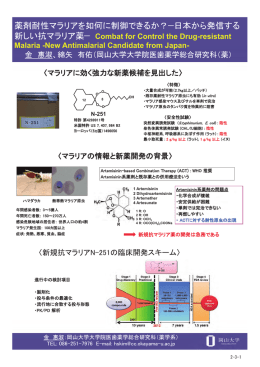 薬剤耐性マラリアを如何に制御できるか?䇶日本から発信する
