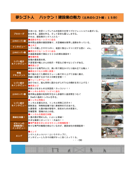 「夢シゴト人 ハッケン！建設業の魅力」（コンテンツ紹介） [PDFファイル