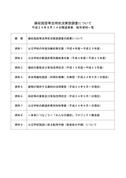 廃校施設等活用状況実態調査について （PDF:348KB）