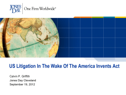 Inter partes review (cont`d)