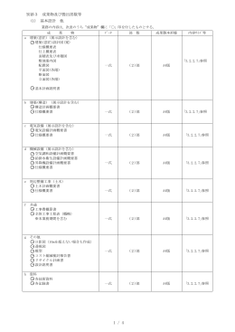 別添3 成果物及び提出部数等 (1) 基本設計 他