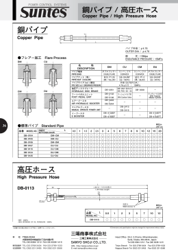 高圧ホース 銅パイプ