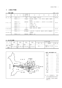 Ⅰ 土地及び気象