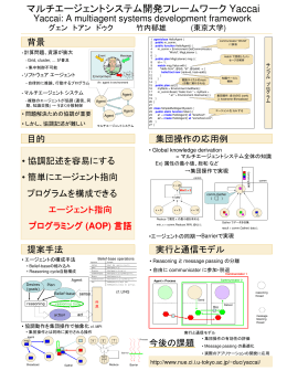 マルチエージェントシステム開発フレームワーク Yaccai