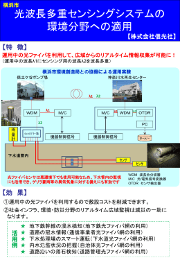 光波長多重センシングシステムの 環境分野への適用