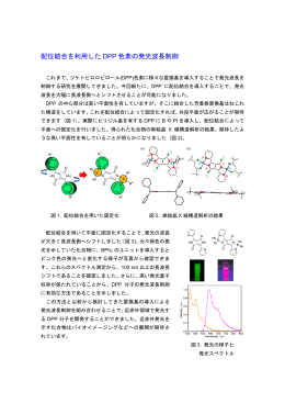 配位結合を利用した DPP 色素の発光波長制御