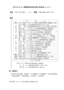 山口県実行委員会メンバー (PDF : 127KB)