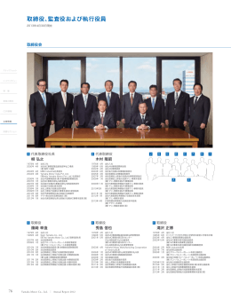 取締役、監査役および執行役員
