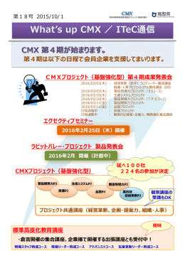 CMX 第4期が始まります。