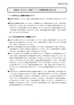 【資料3】洲本市 子ども・子育て ニーズ調査結果のまとめ（238KB:PDF