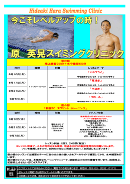 夜の部 「新宿SC スプリント トレーニング」 「バタフライ」 「背泳ぎ」 「平泳ぎ