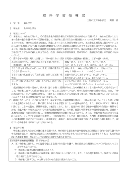 もののとけ方～既習の知識・技能を活用して