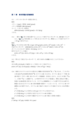 第 11 章 章末問題の詳細解答