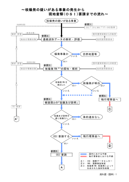 ～核爆発の疑いがある事象の発生から 現地査察（OSI）要請までの流れ～