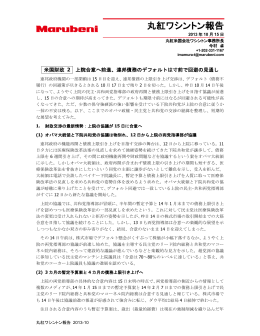 丸紅ワシントン報告：「米国財政2 上院合意へ前進、連邦債務のデフォルト