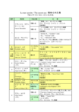 展示作品と展示場所