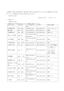 平成27年6月26日分（全部廃業65、一部廃業30）（PDF：185KB）