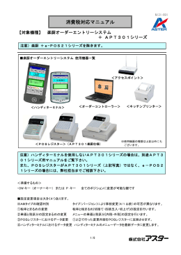 楽厨オーダーエントリーシステム＋APT301仕様