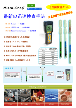 最新の迅速検査手法