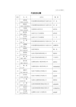 企業名簿