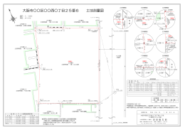 大阪市    区    西  丁目25番6 土地測量図