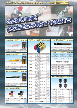 GENUINE ACCESSORY PARTS GENUINE ACCESSORY PARTS