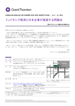 インドネシア経済と日本企業が直面する問題点