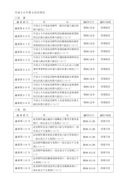 議決結果 - 紀美野町