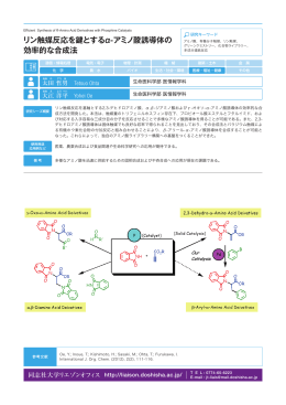 リン触媒反応を鍵とするα-アミノ酸誘導体の 効率的な合成法