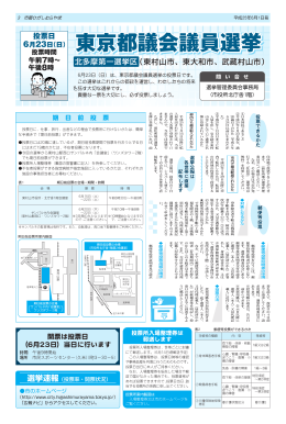 東京都議会議員選挙