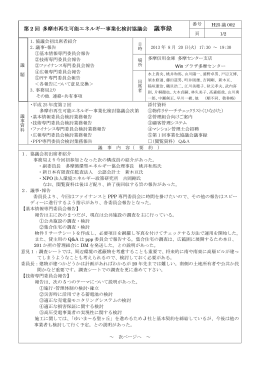 議事録(抄録・PDF) - 一般社団法人 多摩循環型エネルギー協会