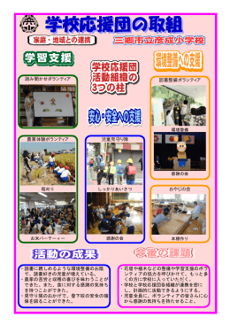 読み聞かせボランティア 児童見守り隊 図書整備ボランティア 農業体験