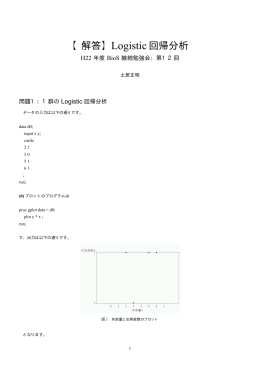 【解答】Logistic回帰分析 - So-net