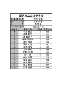 所沢市立山口中学校