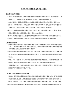 ブリスベン行動計画【骨子】（仮訳）