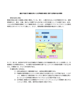 遺伝子改変 ES 細胞を用いた化学物質の毒性に関する評価手法の開発